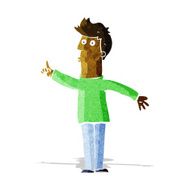 cartoon man advising caution N2