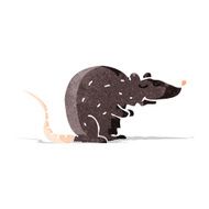 cartoon black rat N2
