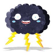 happy cartoon rain cloud