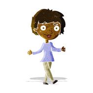 cartoon confused woman N42