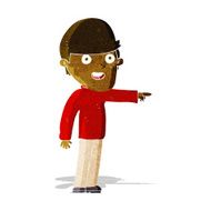 cartoon pointing man N37