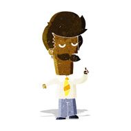cartoon mna with mustache explaining N2
