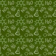 Chemical seamless pattern Vector background