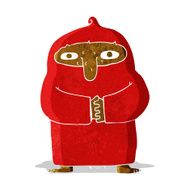 cartoon monk in robe N2