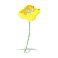 cartoon flower N154
