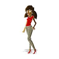cartoon pretty woman N51