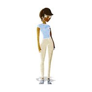 cartoon modern attractive woman N2
