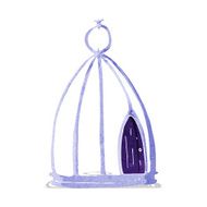 Cartoon Bird Cage N7