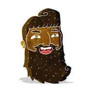 cartoon laughing bearded man N2
