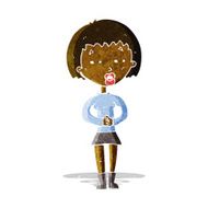 cartoon suspicious girl N3