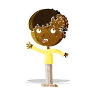 cartoon boy with growth on head N7