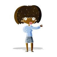 cartoon woman gesturing N6