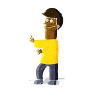 cartoon man gesturing N7