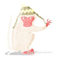 cartoon monkey wearing hat N2