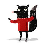 Cartoon Wolf N74