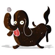 cartoon dog sticking out tongue N3