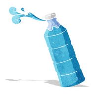cartoon orange juice bottle