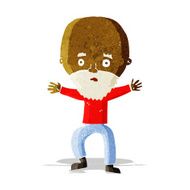 cartoon panicking old man N2