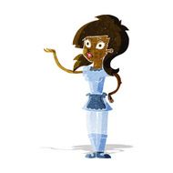 cartoon pretty waitress N2