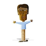 cartoon angry man N33