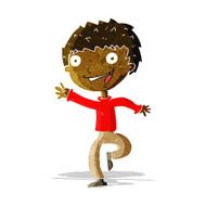 cartoon excited boy N36