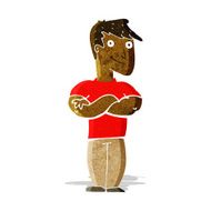Cartoon muscular man N3