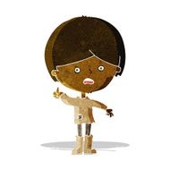 cartoon unhappy boy N11