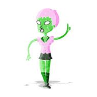 cartoon halloween girl N4