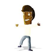cartoon happy man N102