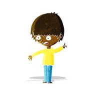 cartoon boy with question N8