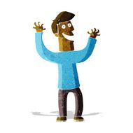 cartoon excited man N42