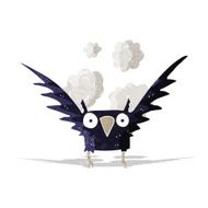 cartoon spooky bird