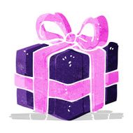 cartoon christmas present N29
