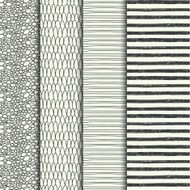 Set of four handdrawn textures