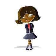 cartoon happy girl N24