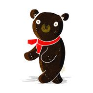 cute cartoon black teddy bear N2