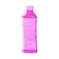 cartoon pink bottle