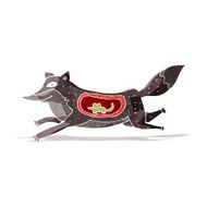 cartoon wolf with mouse in belly N2