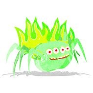 cartoon spooky spider N6