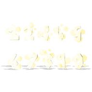 cartoon wooden numbers N2