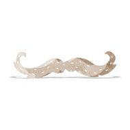 cartoon mustache symbol N2