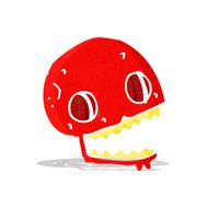 cartoon spooky skull N45