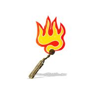 cartoon burning match N12
