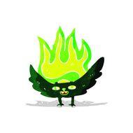 cartoon spooky vampire bat N8