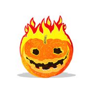 cartoon spooky pumpkin N7