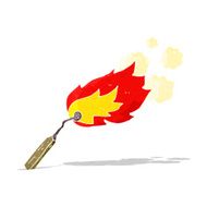 cartoon burning match N13