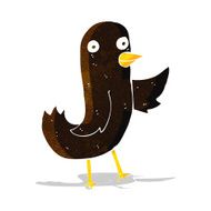 funny cartoon bird N57