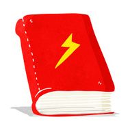 cartoon magic spell book N20
