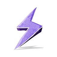 cartoon lightning bolt symbol N5