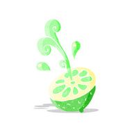 cartoon fresh lime